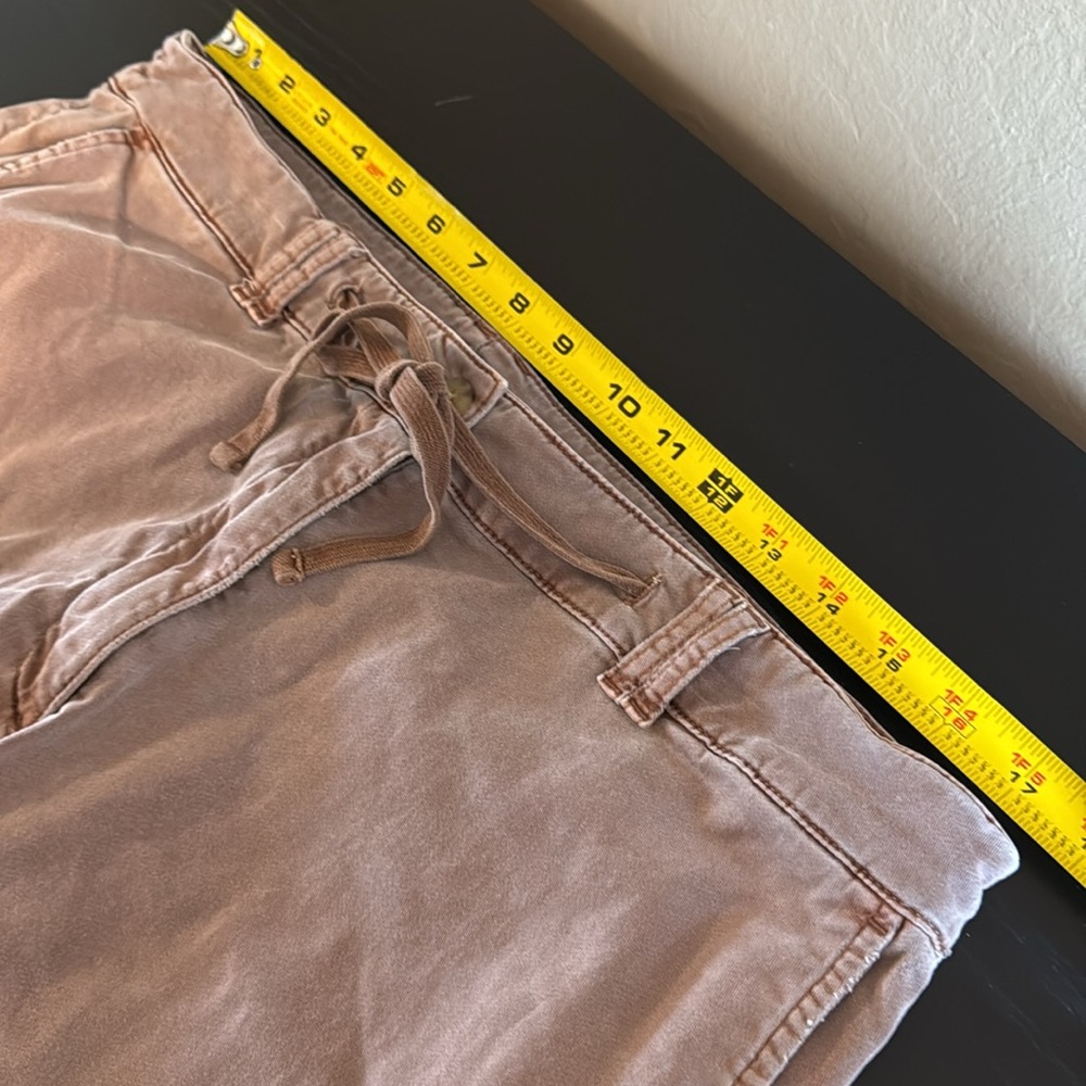 J Jill Women’s Wide Leg Cropped Pants/ Capris washed brown size 14 - Picture 9 of 16